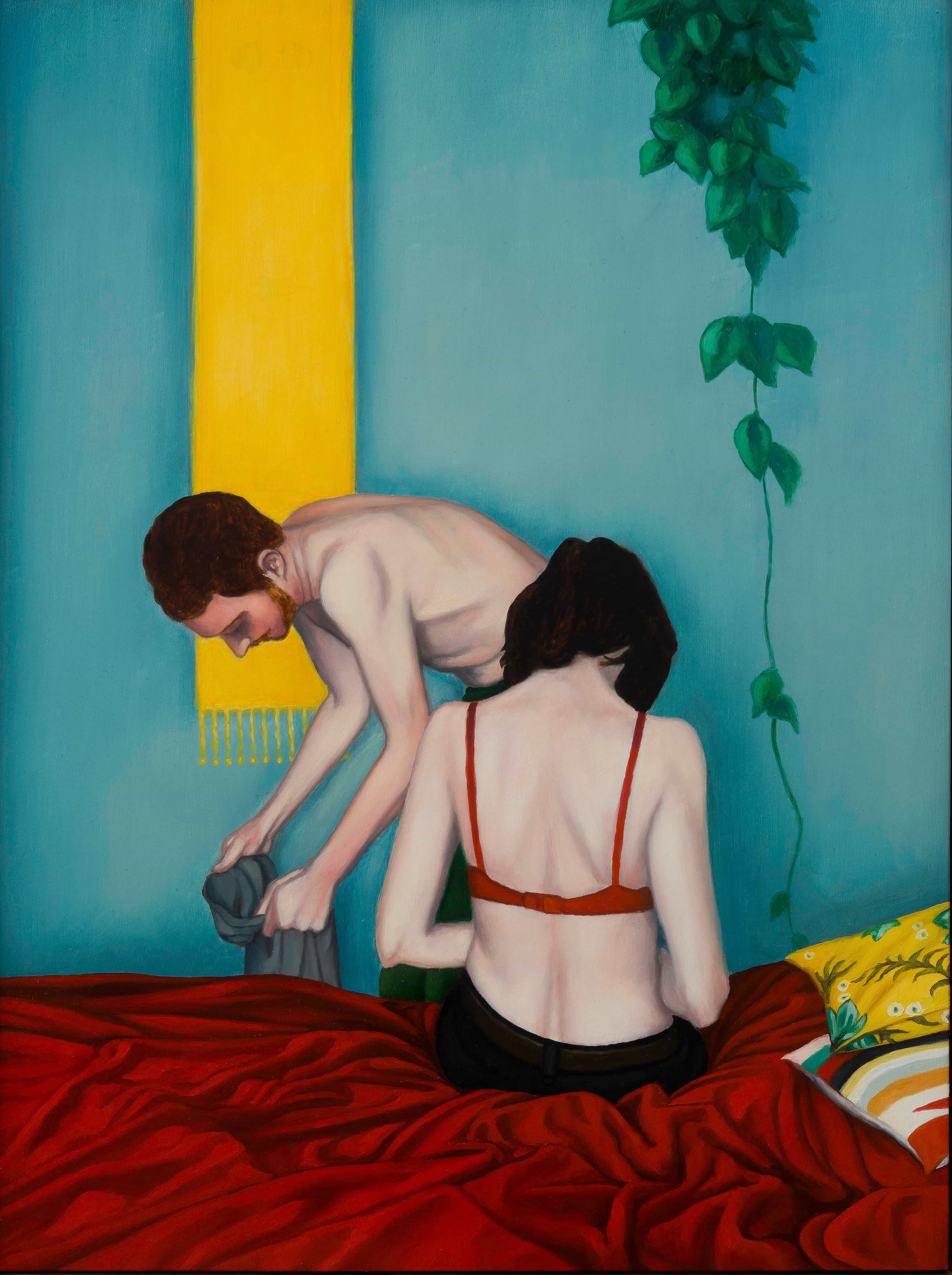 untitled (an undressed couple on the bed by Dorian Cohen