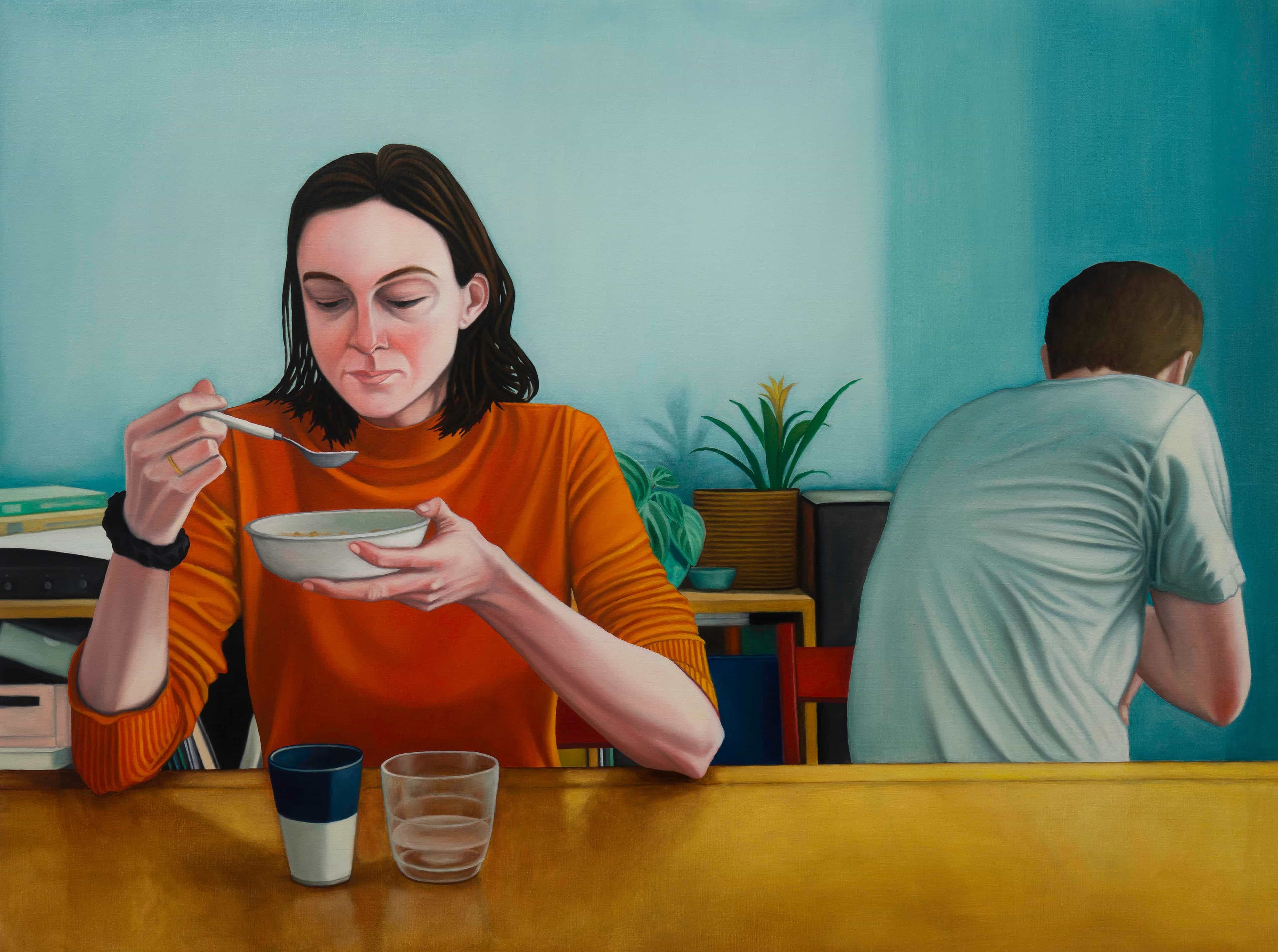 untitled (a couple during breakfast) by Dorian Cohen